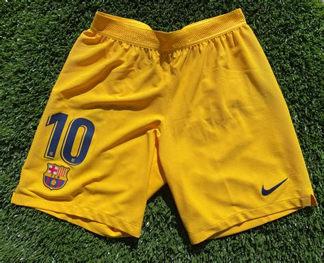 2019 2020 Barcelona Short Messi Senyera Player Issue Kitroom L