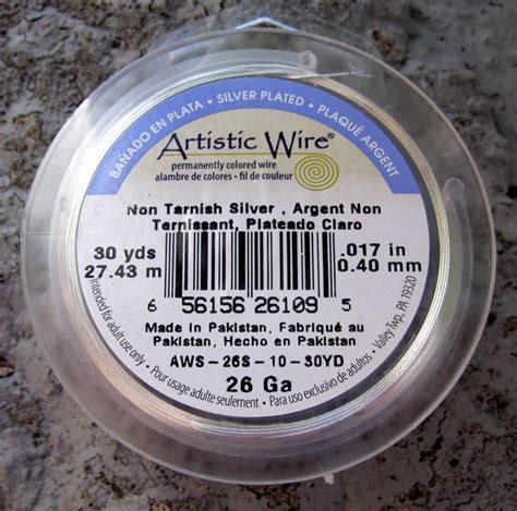 Artistic Wire 26 Ga Silver pläterad Non tarnish 1 rulle