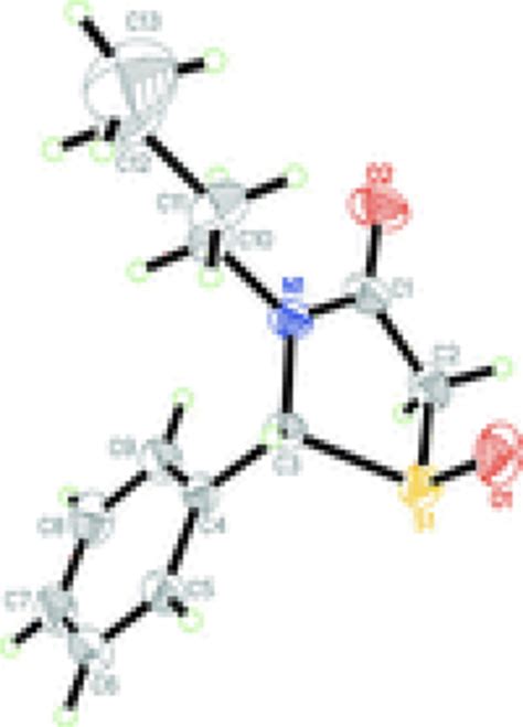 The Molecular Structure Of The Title Molecule With The Atom Numbering