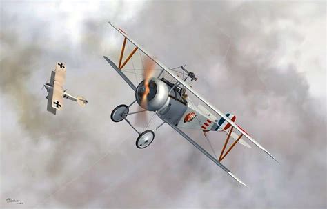 Nieuport 17 Raoul Lufbery Escadrille Lafayette December 1916 By