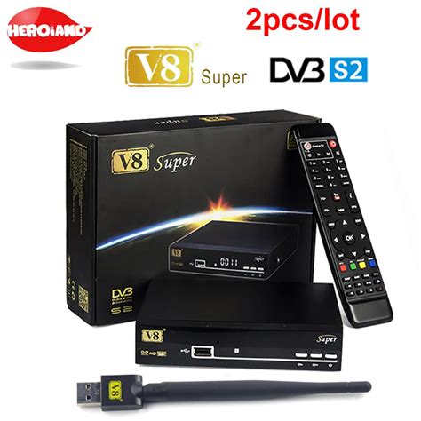 Pcs Lot V Super Decoder Tv Box Hd Satellite Receiver Dvb S Tuner