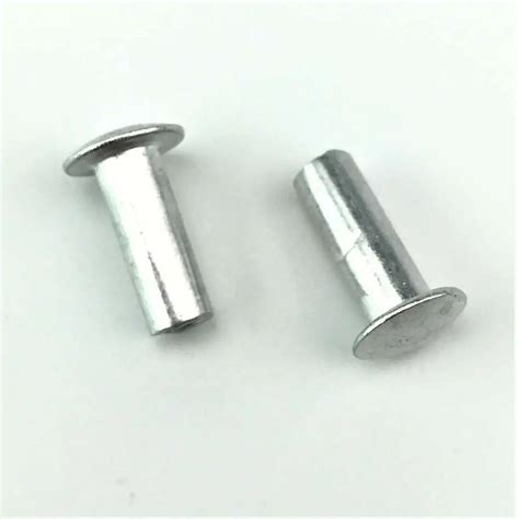 Pcs M Aluminum Flat Round Head Half Hollow Shank Rivet Aluminum