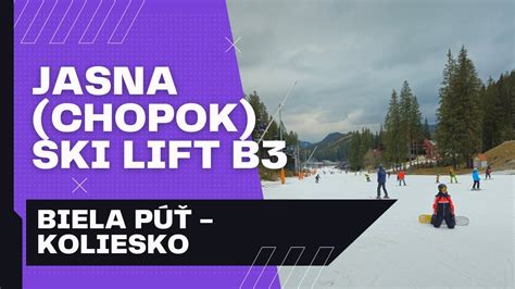 Jasna Chopok Ski Lift B3 Biela Púť Koliesko 4K Insta360 X3