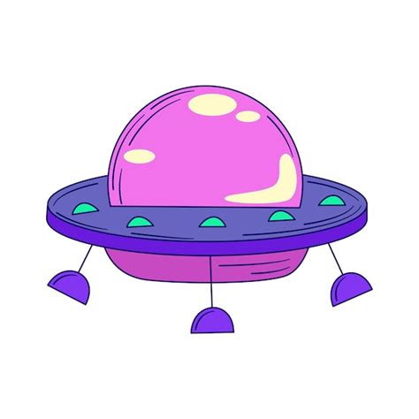 Groovy Retro Trippy Alien Ovni Aislado Retro Groovy Magic Ufo Acid Neon