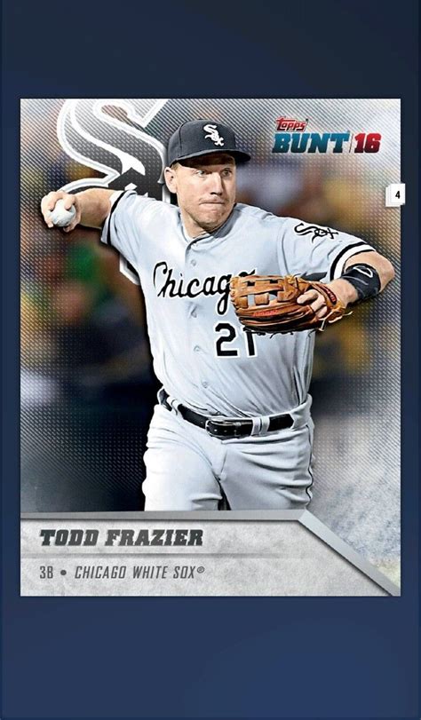 Todd Frazier Baseball Players, Baseball Cards, Chicago White Sox, White ...