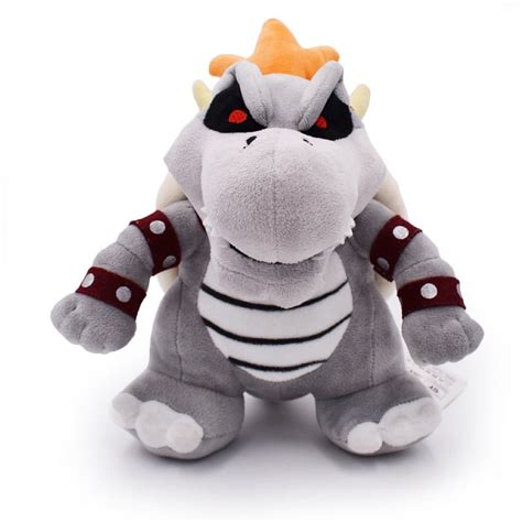 Soft Super Mario Bros Dark Bowser King Koopa Dry Bones Plush Doll Toy