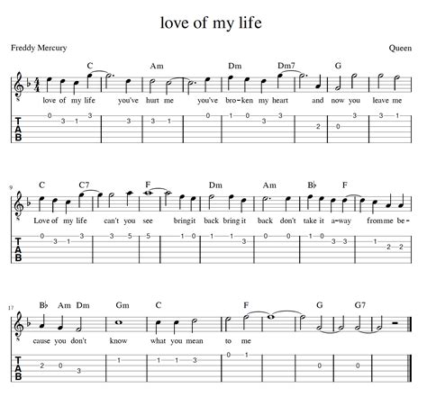 How To Play Love Of My Life” Fingerstyle On Guitar