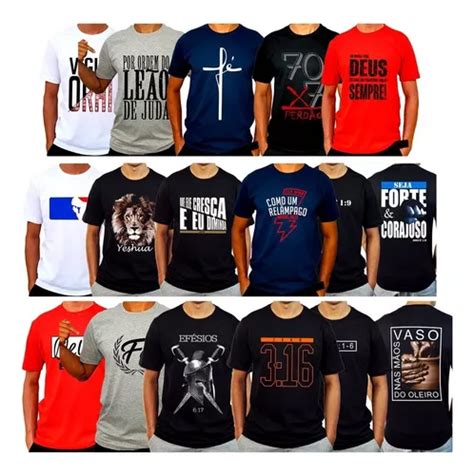 Kit Camisetas Evang Licas Frases Gospel B Blicas Crist S