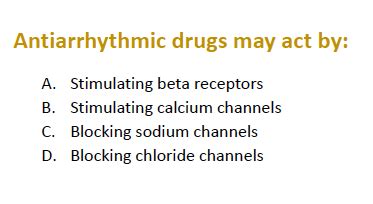 Antiarrhythmic Drugs Flashcards Quizlet