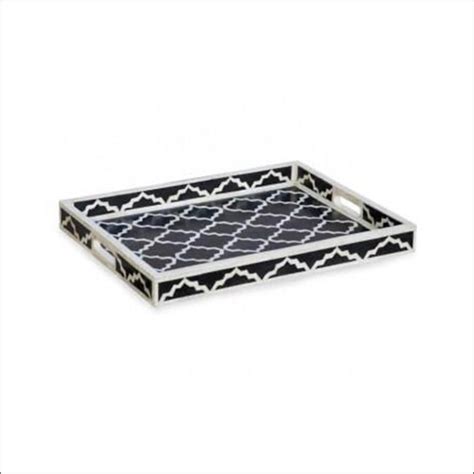 Rectangle Bone Inlay Serving Tray Size Standard At Rs Piece