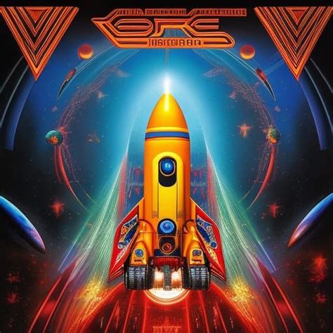 🚀🚀🚀 Incredible Classic Rock Album Cover Art Space Rocket 🚀🚀🚀 High