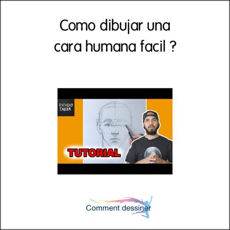 Como Dibujar Una Cara Humana Facil Como Dibujar