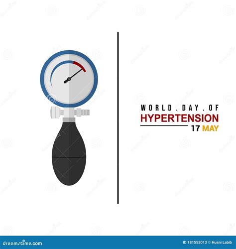 World Hypertension Day Vector Illustration Commemorated Every May 17 To