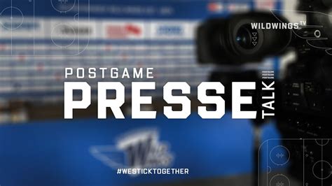 PostGame Pressetalk Schwenninger Wild Wings Grizzlys Wolfsburg YouTube