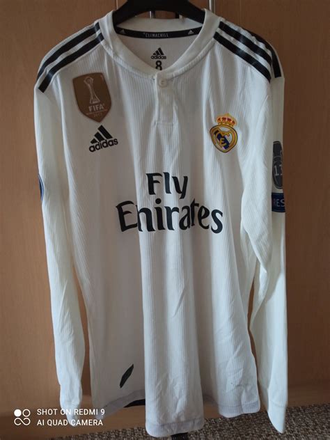 Real Madrid Home Football Shirt 2018 2019 Sponsored By Emirates