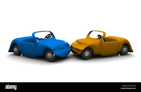 Car Accident 3d Rendered Illustration Hi Res Stock Photography And