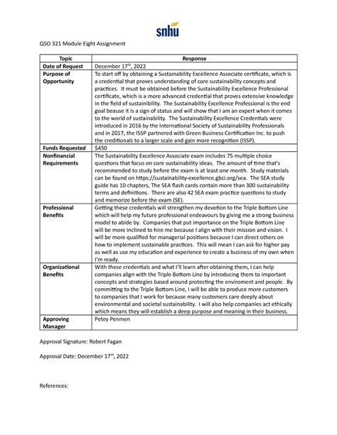 Qso Module Eight Assignment Qso Module Eight Assignment Topic