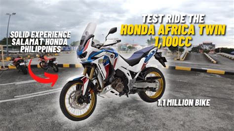 HONDA AFRICA TWIN TEST RIDE Pwede Pala Mag Testride Ng Bigbike YouTube