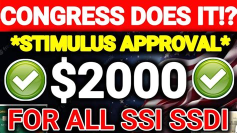 Congress Does It Stimulus Checks Are Going To Be Approved For