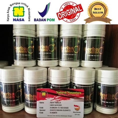 Jual HERBASTAMIN Original NASA Suplemen Untuk Stamina Dan Kesuburan