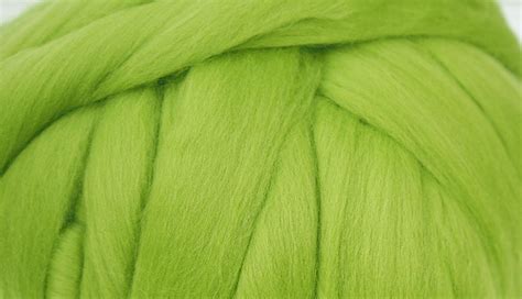 G Extra Fine Merino Roving Wool Light Green For Wet Nuno Etsy In