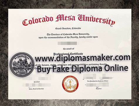 How To Create Fake Colorado Mesa University Certificate