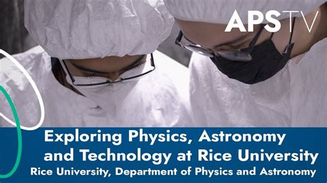 Rice University Department Of Physics And Astronomy YouTube