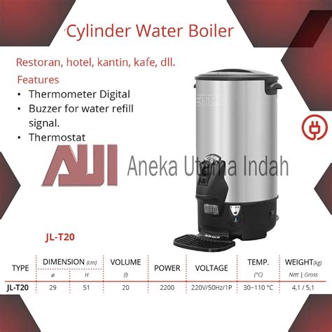 Getra Jl T Cylinder Water Boiler Untuk Merebus Air Tabung Stainless