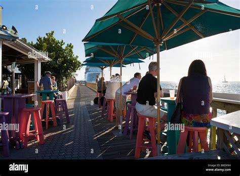 Sunset Pier bar and restaurant in the late afternoon, Ocean Key Resort ...