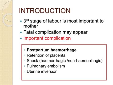 Post Partum Haemorrhage Ppt