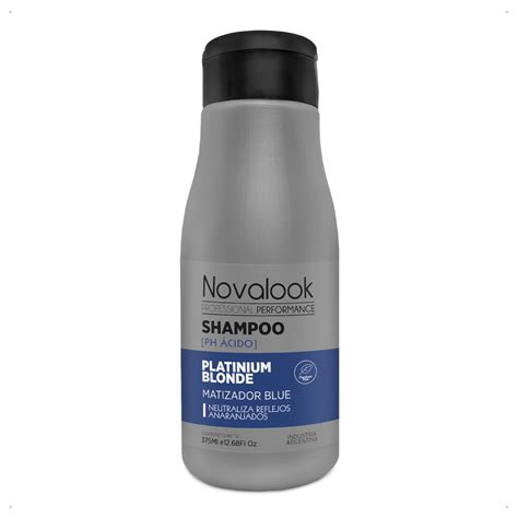 Novalook Shampoo Platinum Blonde Matizador Blue Ml