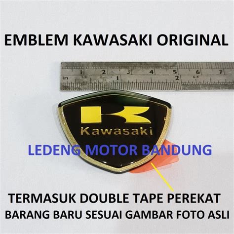 Jual Emblem Kawasaki Original Logo Timbul Motor Edge Ninja R Kaze W175 ...