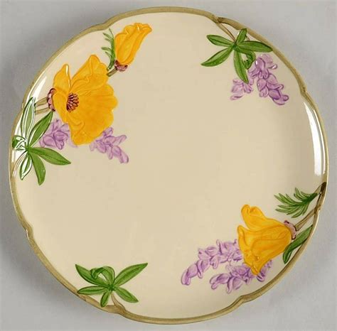 Franciscan Poppy Flower Dinner Plate Flo Franciscan Plates