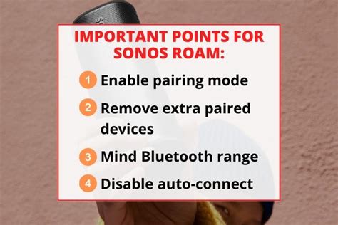 Sonos Roam Bluetooth Pairing In No Time Troubleshooting Guide