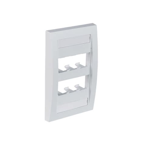 PANDUIT CFPE6WHY Placa De Pared Vertical Ejecutiva Salida Para 6 Puert