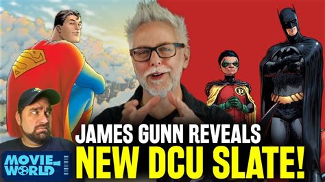 James Gunn Reveals Dcu Film Slate Superman Legacy Batman Lanterns