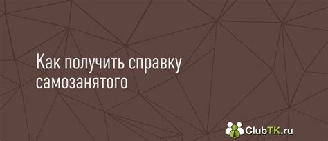 Справка самозанятого в РФ в 2024 году. Где взять справку самозанятого