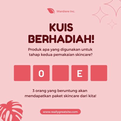 Halaman Gratis Desain Contoh Kuis Canva