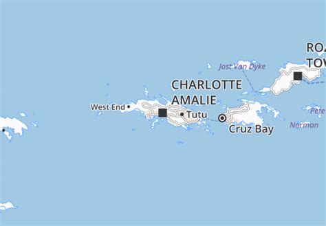 Michelin Charlotte Amalie Map Viamichelin