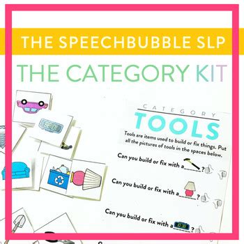 The Category Kit By The Speech Bubble SLP TPT