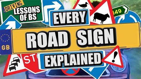 Every Uk Road Sign And What They Mean Youtube