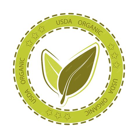 Premium Vector Usda Organic Green Sign For Organicecological