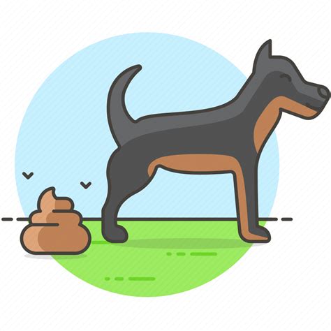 Animal Defecating Dog Excrement Excretion Feces Pet Icon