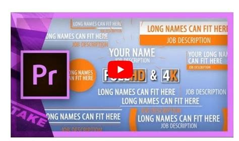 10 Free Lower Thirds Templates For After Effects And Premiere