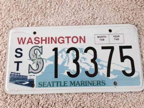 WASHINGTON STATE LICENSE PLATES