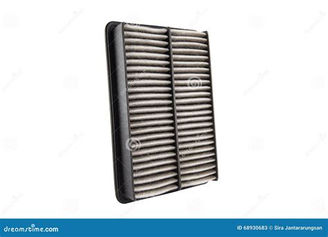 Used Air Filter For Car Auto Spare Part Isolated On White Stock Image