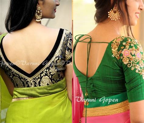 Latest silk saree blouse back neck designs 2017 men – Ladies fashion ...