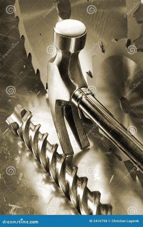 Diy Tools In Stainless Steel Stock Photo Image Of Home Still 2416758