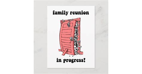 Funny family reunion postcard | Zazzle