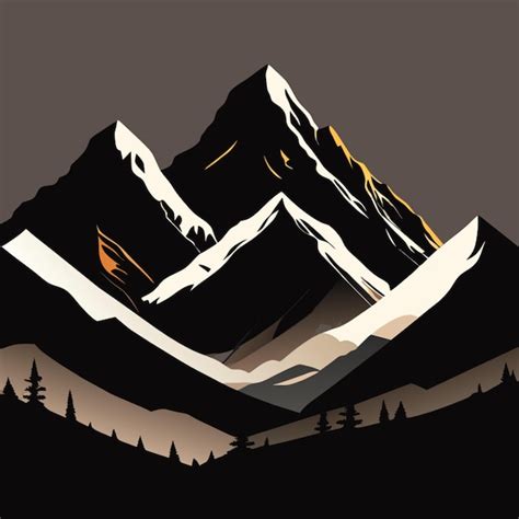 Premium Vector Mountain Shadow Printable Art Prints Set Of 3